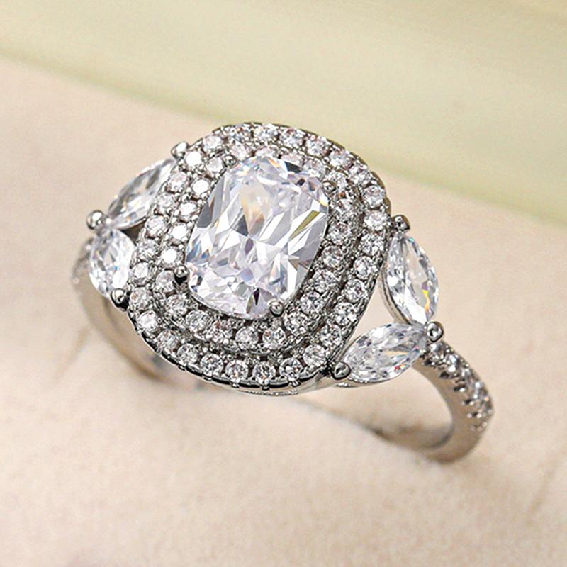 Wedding Rings Huitan Romantic Proposal Engagement Women's Brilliant Cubic Zirconia Accessories Party Silver Color Bands JewelryWedding
Wedding Rings Huitan Romantic Proposal Engagement Women's Brilliant Cubic Zirconia Accessories Party Silver Color Bands JewelryWedding
