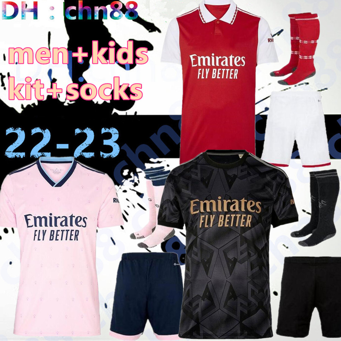 22 23 SMITH ROWE PEPE SAKA soccer jerseys G.JESUS THOMAS MARTINELLI TIERNEY 2022 2023 football shirt Men Kids kit sets ODEGAARD SAMBI Nketiah full set, 22-23 third
22 23 SMITH ROWE PEPE SAKA soccer jerseys G.JESUS THOMAS MARTINELLI TIERNEY 2022 2023 football shirt Men Kids kit sets ODEGAARD SAMBI Nketiah full set, 22-23 third