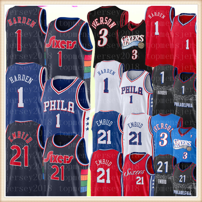 Philadelphia''76ers''James man Harden Jersey 2022 joel 21 embiid Allen 3 Iverson Basketball Jerseys Blue White Red Black
Philadelphia''76ers''James man Harden Jersey 2022 joel 21 embiid Allen 3 Iverson Basketball Jerseys Blue White Red Black