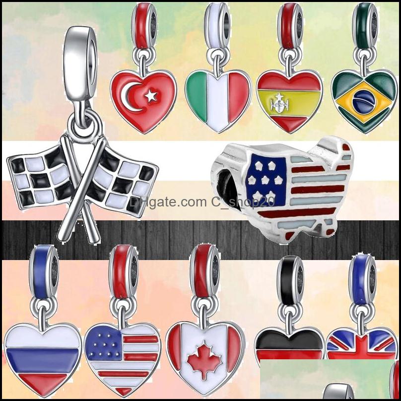 Charms Jewelry Findings Components Fit Pandora 925 Bracelet Bead Original Box Fashion Colorf Flag Of Italy Spain Ca Dhgv4
Charms Jewelry Findings Components Fit Pandora 925 Bracelet Bead Original Box Fashion Colorf Flag Of Italy Spain Ca Dhgv4