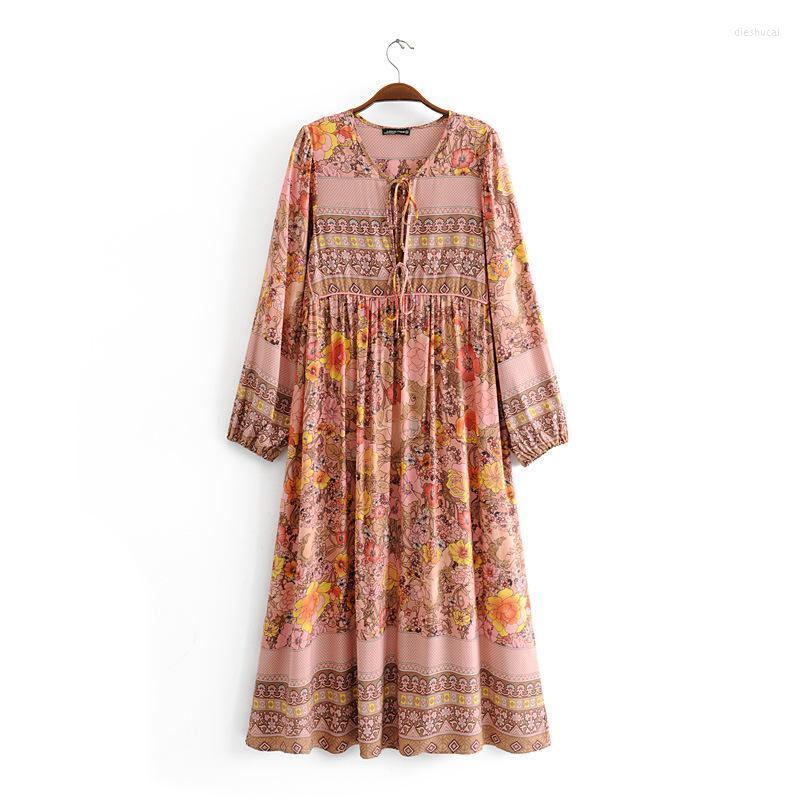 Casual Dresses Boho Chic Floral V Neck Tassel Long Sleeve Cotton Dress Female Bohemian Style Holiday Vestidos, Khaki
Casual Dresses Boho Chic Floral V Neck Tassel Long Sleeve Cotton Dress Female Bohemian Style Holiday Vestidos, Khaki