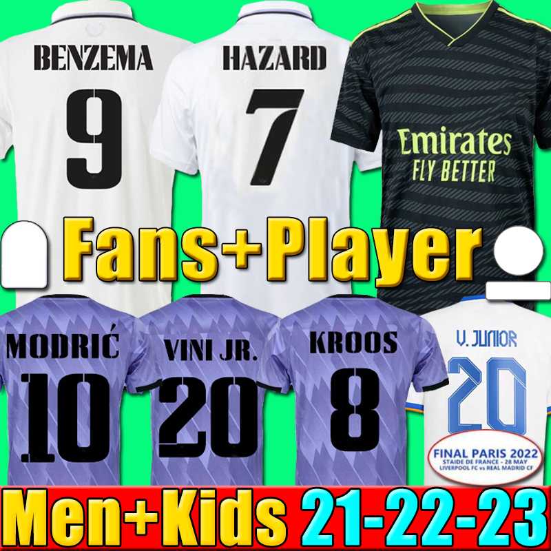 22 23 BENZEMA soccer jersey finals 14 champions football shirt VINI JR CAMAVINGA ALABA HAZARD ASENSIO MODRIC MARCELO VALVERDE MADRIDS men kids 2022 2023, P18 21 22 home kids
22 23 BENZEMA soccer jersey finals 14 champions football shirt VINI JR CAMAVINGA ALABA HAZARD ASENSIO MODRIC MARCELO VALVERDE MADRIDS men kids 2022 2023, P18 21 22 home kids