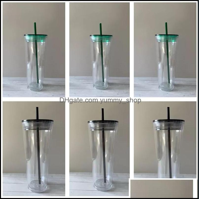 Tumblers Drinkware Kitchen Dining Bar Home Garden Ll 710Ml 24Oz Clear Plastic Double Wall Tumbler Cup With St Black Green Dhsnt, Customize
Tumblers Drinkware Kitchen Dining Bar Home Garden Ll 710Ml 24Oz Clear Plastic Double Wall Tumbler Cup With St Black Green Dhsnt, Customize