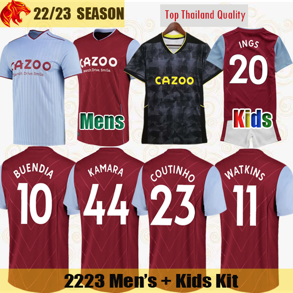 22 23 Aston Soccer Jerseys COUTINHO Villa KAMARA Maillot WATKINS 2022 2023 INGS BUENDIA McGINN CASH Football Shirt SANSON RAMSEY EL GHAZI DAVIS Mens Jersey Kids Kit, Kids 2223 home
22 23 Aston Soccer Jerseys COUTINHO Villa KAMARA Maillot WATKINS 2022 2023 INGS BUENDIA McGINN CASH Football Shirt SANSON RAMSEY EL GHAZI DAVIS Mens Jersey Kids Kit, Kids 2223 home
