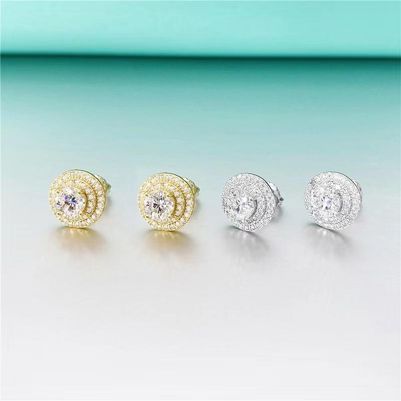Stud Hip Hop S925 Silver D Color Moissanite Earrings For Women Men 100% Pass Diamond Double Row GiftStudStud
Stud Hip Hop S925 Silver D Color Moissanite Earrings For Women Men 100% Pass Diamond Double Row GiftStudStud