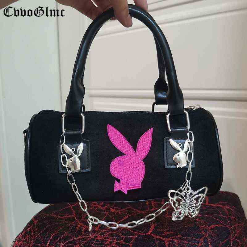 Punk Drak Metal Butterfly Totes Handbags Luxury Design Shoulder Crossbody Bag Female Chain Y2K Cartoon Rabbit Purse Fashion Bags, Black
Punk Drak Metal Butterfly Totes Handbags Luxury Design Shoulder Crossbody Bag Female Chain Y2K Cartoon Rabbit Purse Fashion Bags, Black
