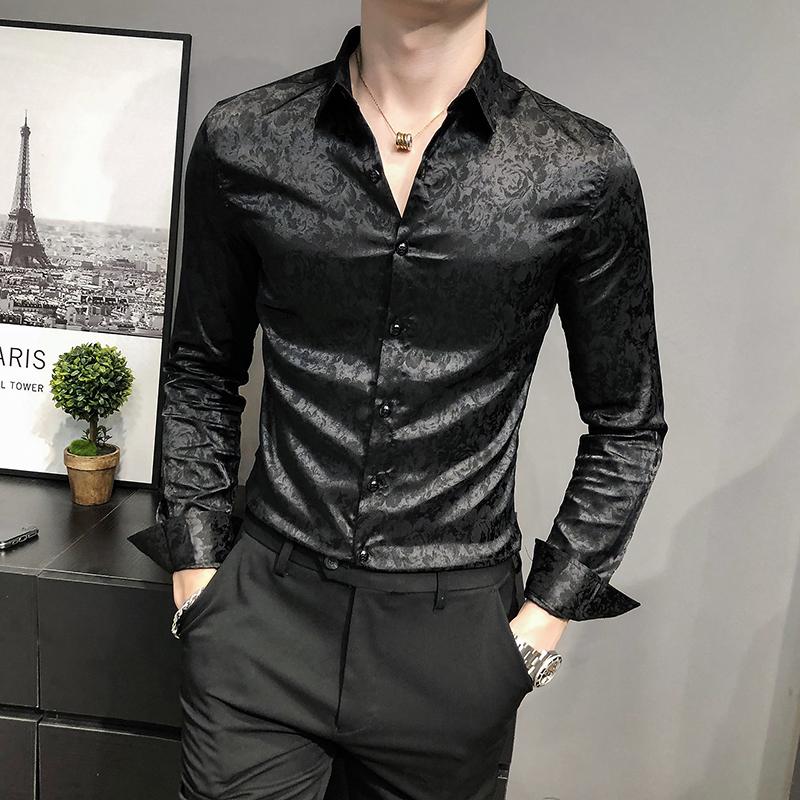 Men's Dress Shirts 2022 British Style Digital Print Business Gentlemen Shirt Men Clothing Long Sleeve Formal Wear Casual Prom Tuxedo S-3XL, White 
Men's Dress Shirts 2022 British Style Digital Print Business Gentlemen Shirt Men Clothing Long Sleeve Formal Wear Casual Prom Tuxedo S-3XL, White