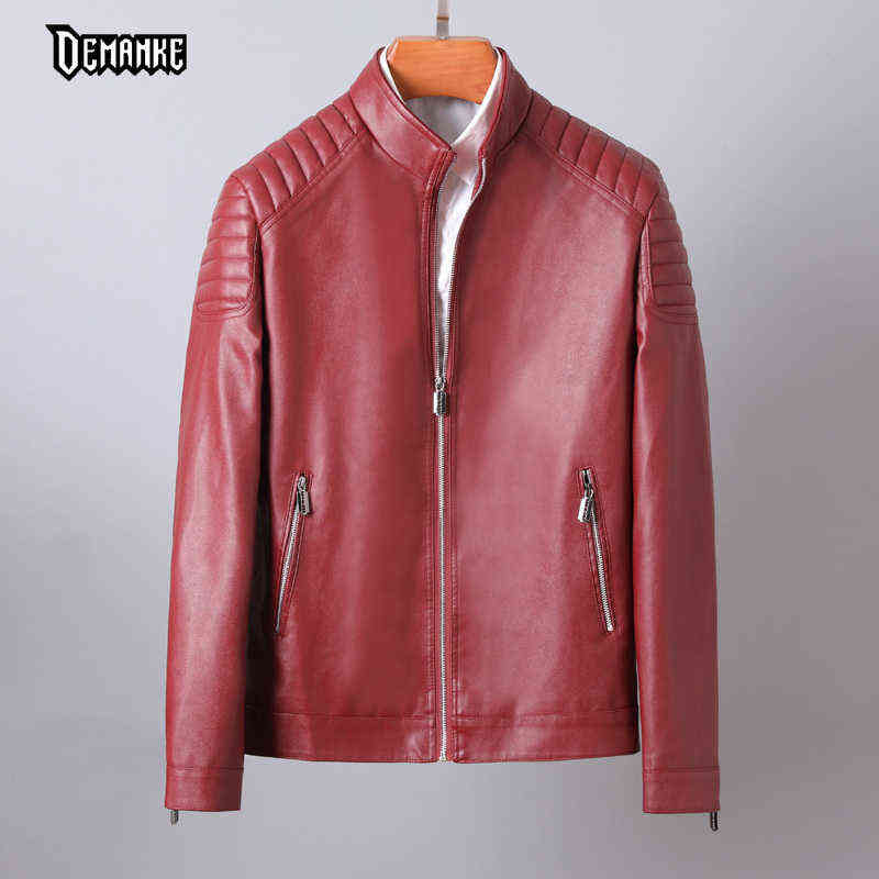 2022 Red Faux Leather Jacket Brand Quanlity Standard Punk Motorcycle Jacket Leather Jaquetas Masculinas Estilosas PU T220728, Blue
2022 Red Faux Leather Jacket Brand Quanlity Standard Punk Motorcycle Jacket Leather Jaquetas Masculinas Estilosas PU T220728, Blue
