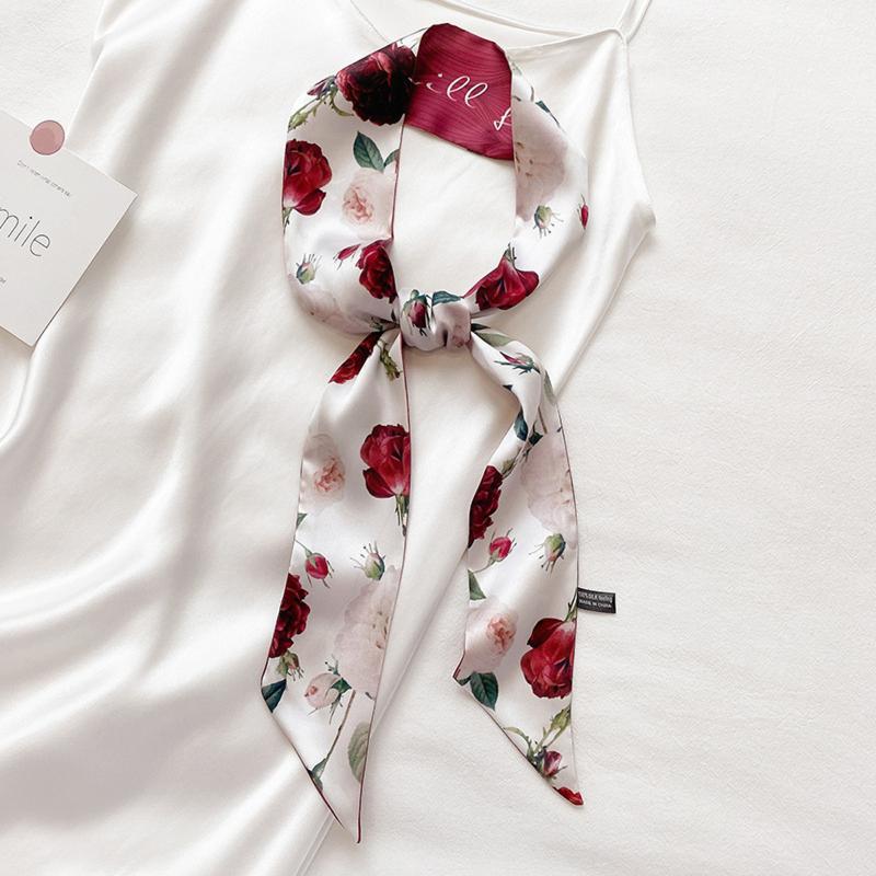 Berets 6 Colors Silk Scarf Flower Fashion Spring Summer Autumn Small Narrow Scraves For Women Bag Accessaries 7*130cm
Berets 6 Colors Silk Scarf Flower Fashion Spring Summer Autumn Small Narrow Scraves For Women Bag Accessaries 7*130cm