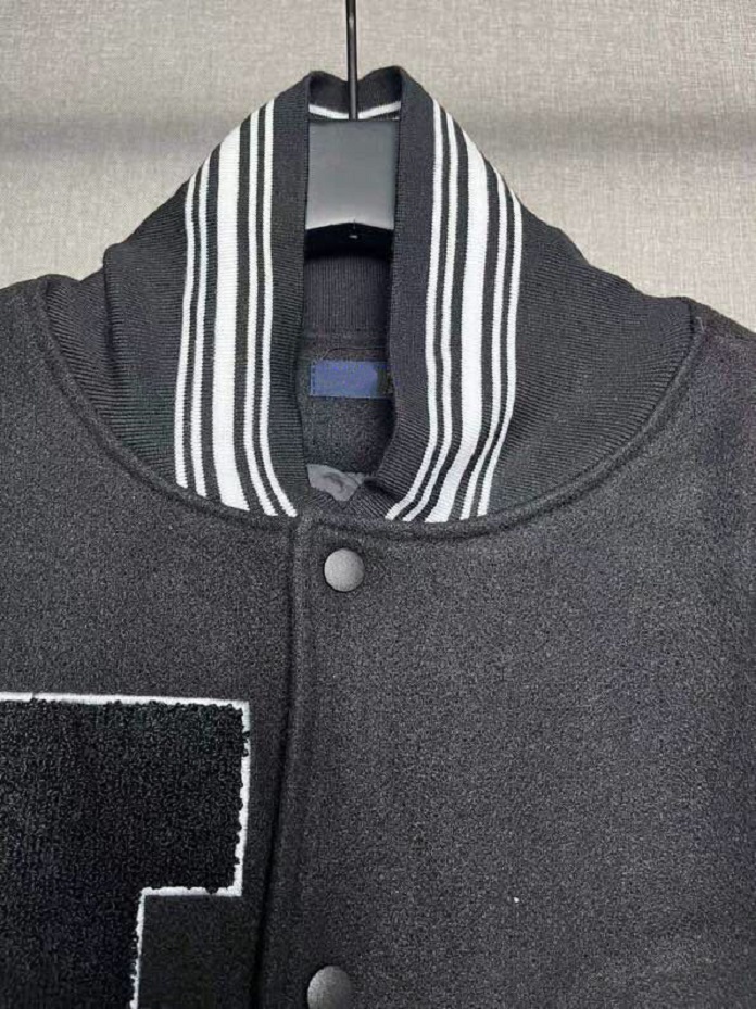 2022 Street Fashion Catwalk Unisex Jacket Men's Baseball Uniform Flat Embroidery Pull Side High Street Jacket Color Black White Size m-l-xl-xxl G