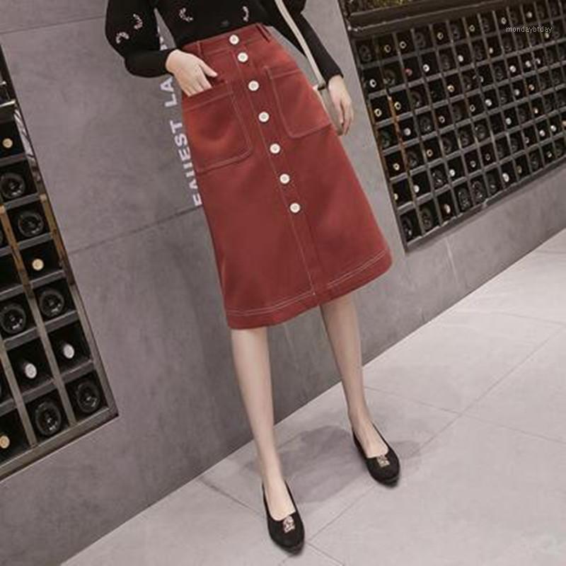Skirts Autmn Winter Casual High Waist Solid Slim A-Line Skirt Elegant Office Lady Mid-Calf Femme J834, Blue
Skirts Autmn Winter Casual High Waist Solid Slim A-Line Skirt Elegant Office Lady Mid-Calf Femme J834, Blue