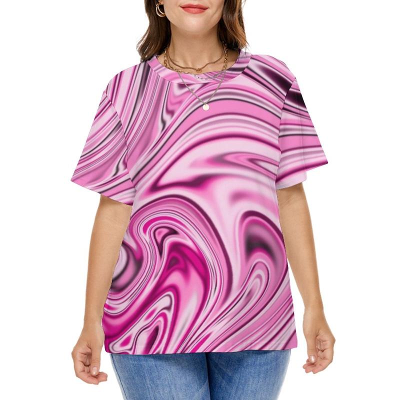 Women's Plus Size T-Shirt Liquid Marble Abstract Art Print Modern T Shirts Short-Sleeve Stylish Tshirt Lady Street Wear Clothing 4XL 5XLWome, Style-2
Women's Plus Size T-Shirt Liquid Marble Abstract Art Print Modern T Shirts Short-Sleeve Stylish Tshirt Lady Street Wear Clothing 4XL 5XLWome, Style-2