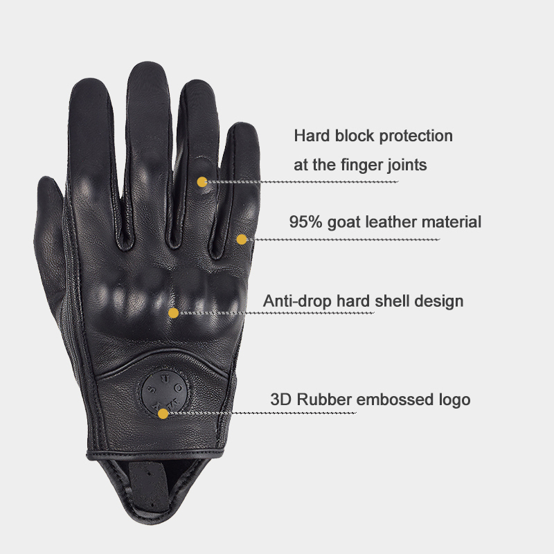 Suomy Leather Motorcycle Gloves Summer Men Motocross Gloves Retro Motorcyclist MTB BMX Cycling Biker Gloves Original CX220518