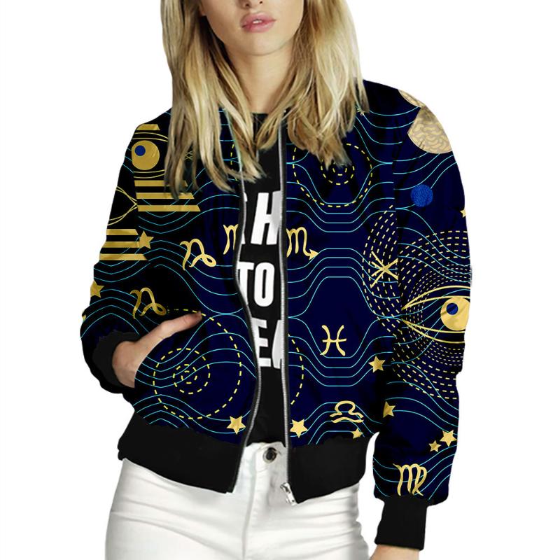 Women's Jackets 2022 Casual Women Spring Autumn Basic Print Bomber Zipper Windbreaker Fashion Long Sleeve Female Slim Outerwears, La00772
Women's Jackets 2022 Casual Women Spring Autumn Basic Print Bomber Zipper Windbreaker Fashion Long Sleeve Female Slim Outerwears, La00772