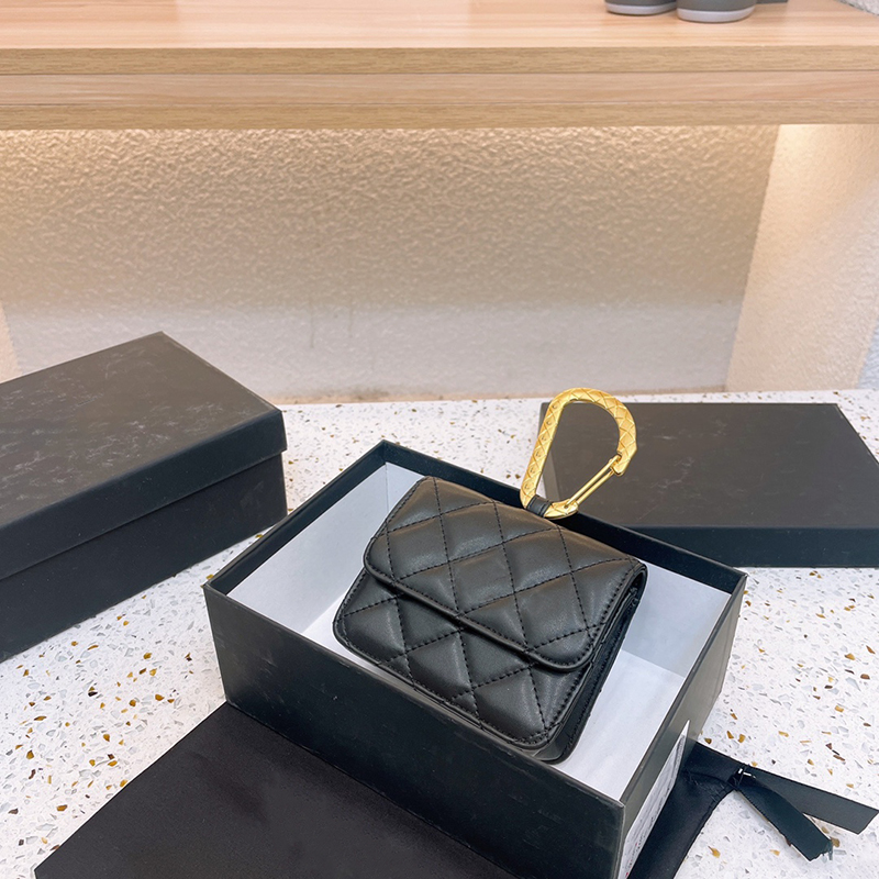 High Quality Cute Luxury Coin Purse Leather Famous Designer Handbag Classic Quilt Ladies Wallet Fashion Holders 8 Colors With Box, Black black logo
High Quality Cute Luxury Coin Purse Leather Famous Designer Handbag Classic Quilt Ladies Wallet Fashion Holders 8 Colors With Box, Black black logo