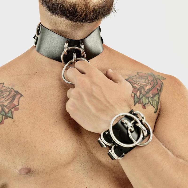 Bras Sets Leather Men Harness Handcuffs Gay Fetish Clubwear Costume Erotic Collar Festival Rave Wear Accessories Gothic Punk BraceletBras, Choker
Bras Sets Leather Men Harness Handcuffs Gay Fetish Clubwear Costume Erotic Collar Festival Rave Wear Accessories Gothic Punk BraceletBras, Choker