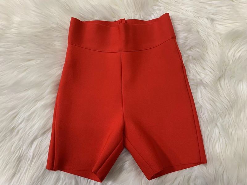 9 Colors Bandage Shorts White Black Grey Bandage Short Pants High Waist Top Quality Rayon Vintage Shorts 220423