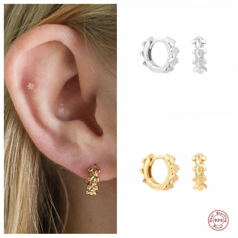 Hoop & Huggie Aide 925 Sterling Silver Gold Cute Three Leaf Branch Surround Earrings For Women Mini Small Loop Circle JewelryHoop
Hoop & Huggie Aide 925 Sterling Silver Gold Cute Three Leaf Branch Surround Earrings For Women Mini Small Loop Circle JewelryHoop