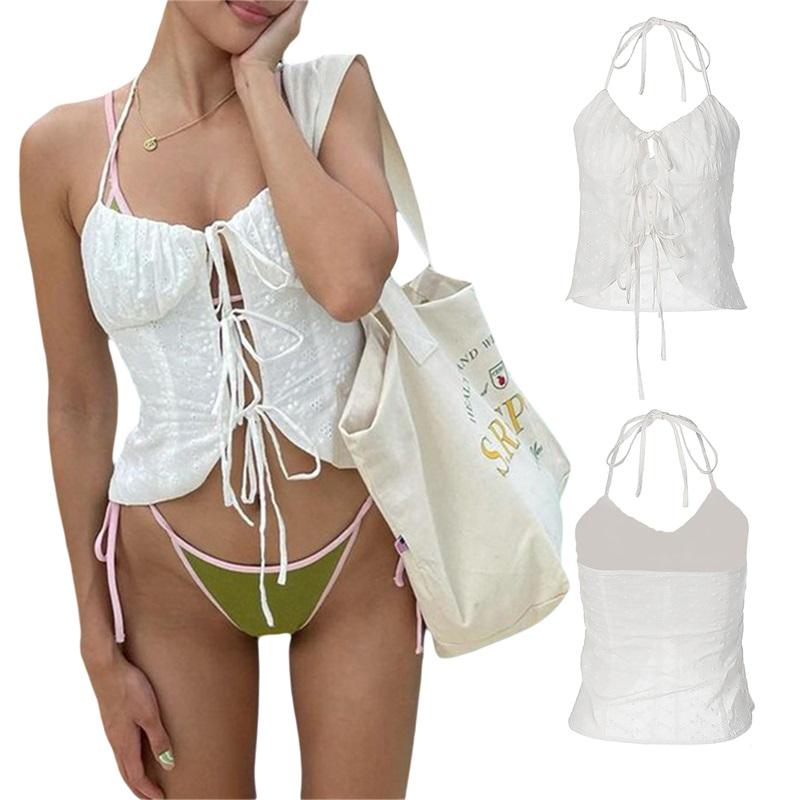 Women' Tanks & Camis Women Casual Tops Solid Color Sleeveless Backless Bandage Lace Halter Crop TopsWomen, White
Women' Tanks & Camis Women Casual Tops Solid Color Sleeveless Backless Bandage Lace Halter Crop TopsWomen, White