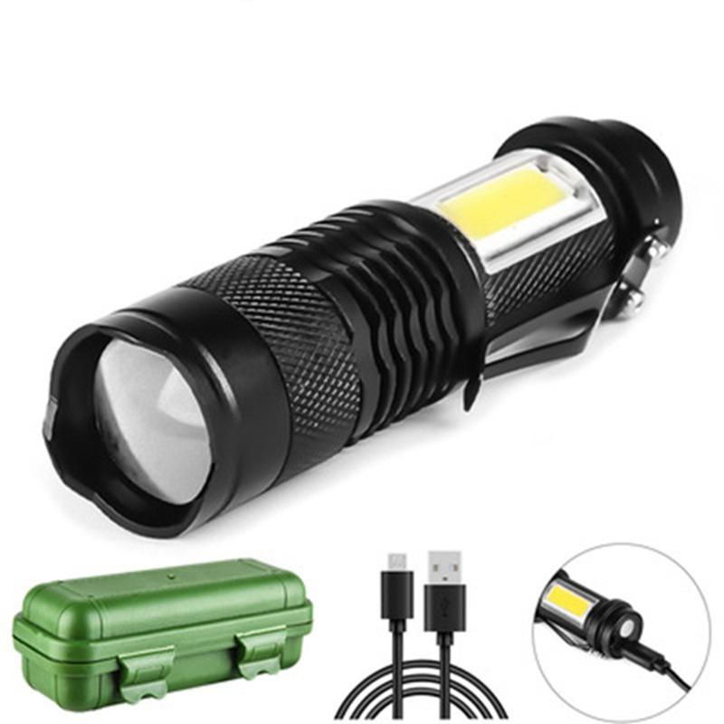 Flashlights Torches 4000LM MINI Built In Battery USB Charging LED COB Zoomable Waterproof Tactical Torch Lamp Bulbs Lantern
Flashlights Torches 4000LM MINI Built In Battery USB Charging LED COB Zoomable Waterproof Tactical Torch Lamp Bulbs Lantern