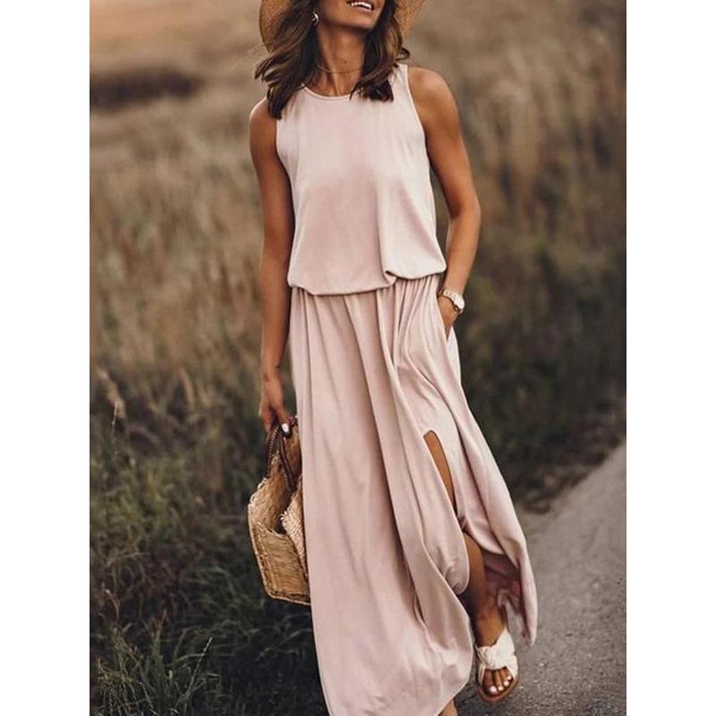 Casual Dresses Plus Size Sleeveless Summer Dress 2022 Bohemia Beach Style Loose Tank Round Neck Pullover Exposed Legs Sexy Maxi Clothes, Sky blue
Casual Dresses Plus Size Sleeveless Summer Dress 2022 Bohemia Beach Style Loose Tank Round Neck Pullover Exposed Legs Sexy Maxi Clothes, Sky blue