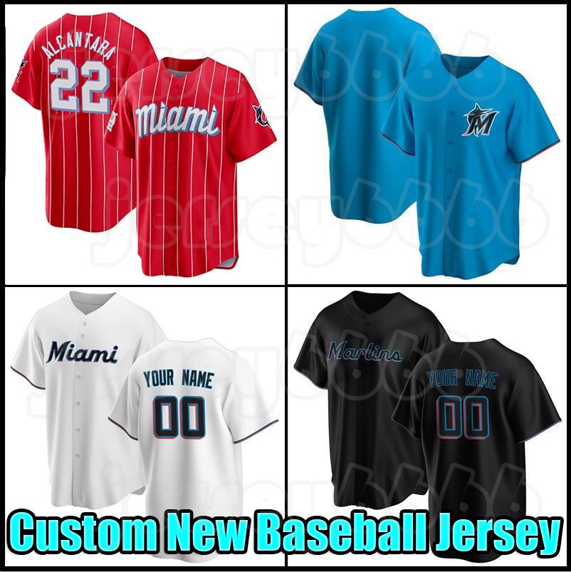 

Miami 22 Sandy Alcantara Baseball 12 Jorge Soler 2022 City Connect Marlins Jersey Miguel Rojas Devers Jazz Chisholm Jr. Jesus Aguilar Brian Anderson Garrett Cooper, Men custom cool base(malinyu)