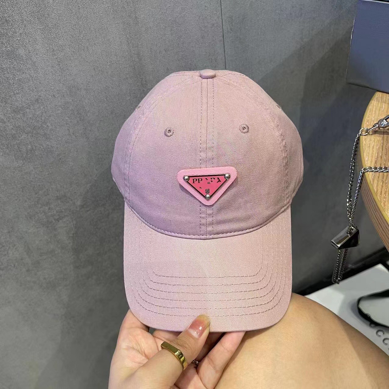 Fashion Solid Color Triangle Letters Wide Brim Cap Trend Baseball Caps, Pink
Fashion Solid Color Triangle Letters Wide Brim Cap Trend Baseball Caps, Pink