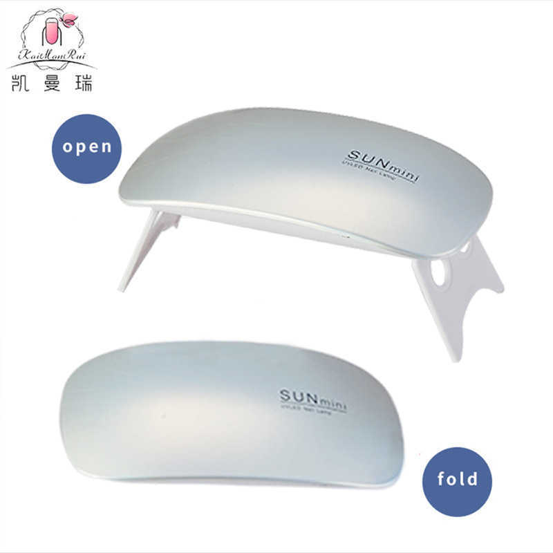 Nail Lamp 6W Mini Nail Dryer White Pink Uv LED Lamp Portable Usb Interface Very Convenient For Home Use Mini-nageltrockner Mini Secador De Unas