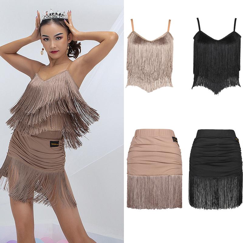 Stage Wear Latin Dance Costumes Female Adult Three-Layer Tassel Tops Skirts National Standard Competition Dress SL4865Stage, Apricot skirt
Stage Wear Latin Dance Costumes Female Adult Three-Layer Tassel Tops Skirts National Standard Competition Dress SL4865Stage, Apricot skirt