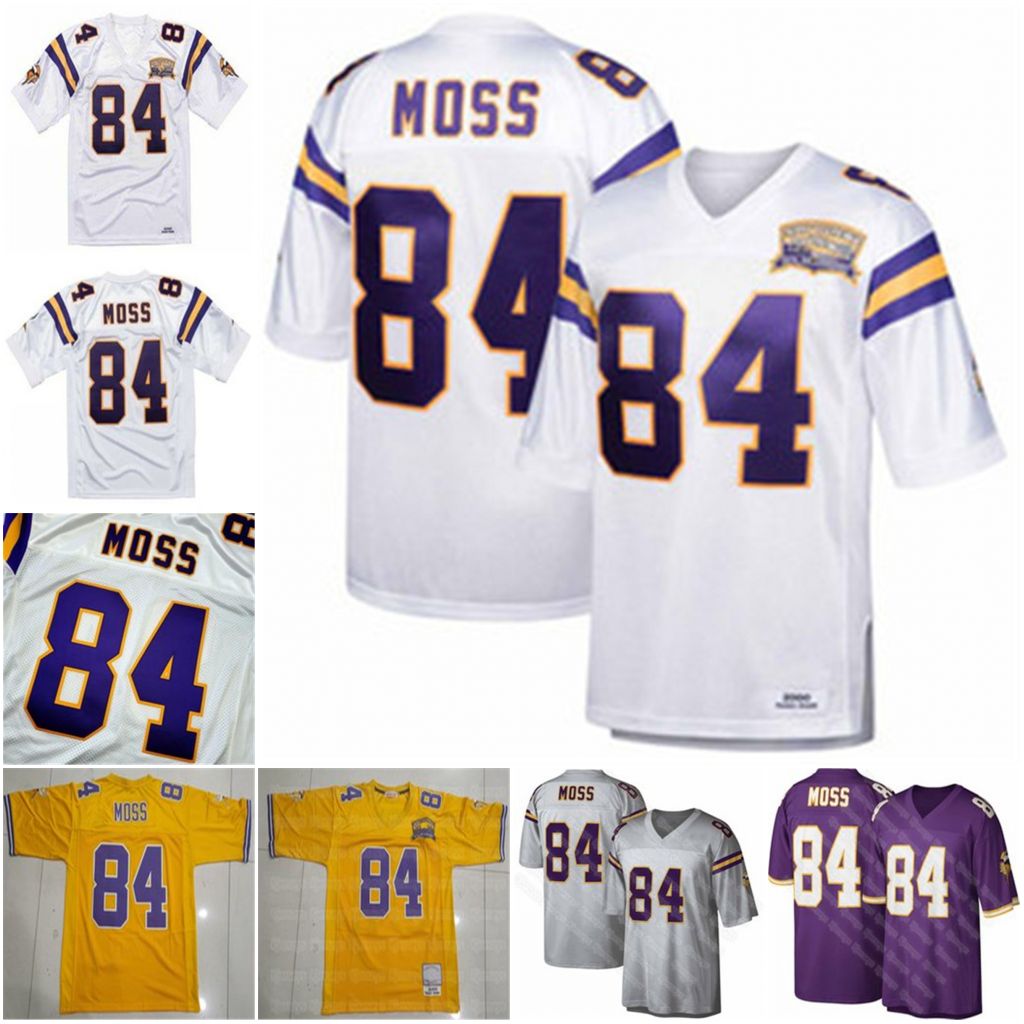 Vintage Moss Randy Jersey 84 Mitchell & Ness 2000 Football Jerseys Men Youth women size S-4XL Custom any name and number jersey, White
Vintage Moss Randy Jersey 84 Mitchell & Ness 2000 Football Jerseys Men Youth women size S-4XL Custom any name and number jersey, White