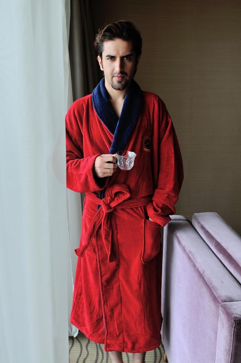 Men's Sleepwear Extra Long Cotton Fabric Shawl Collar With Embroidery Red BathrobeMen's
Men's Sleepwear Extra Long Cotton Fabric Shawl Collar With Embroidery Red BathrobeMen's
