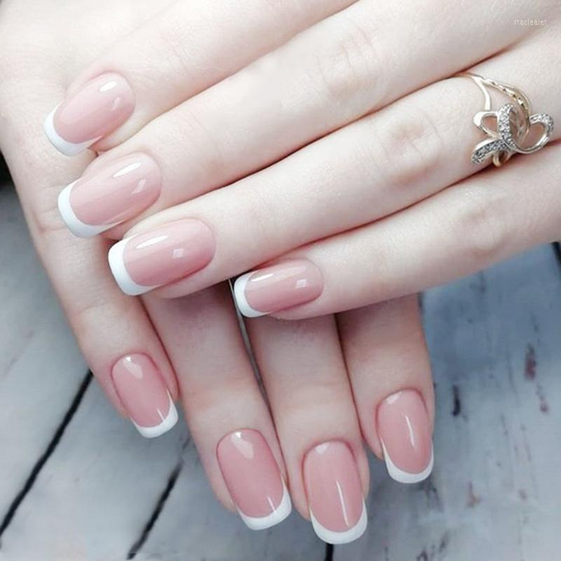 False Nails 24Pcs Simple French Nude Pink Bride Wedding Women Fake Full Cover Artificial Manicure Nail Art Decoration TipsFalse Stac22
False Nails 24Pcs Simple French Nude Pink Bride Wedding Women Fake Full Cover Artificial Manicure Nail Art Decoration TipsFalse Stac22