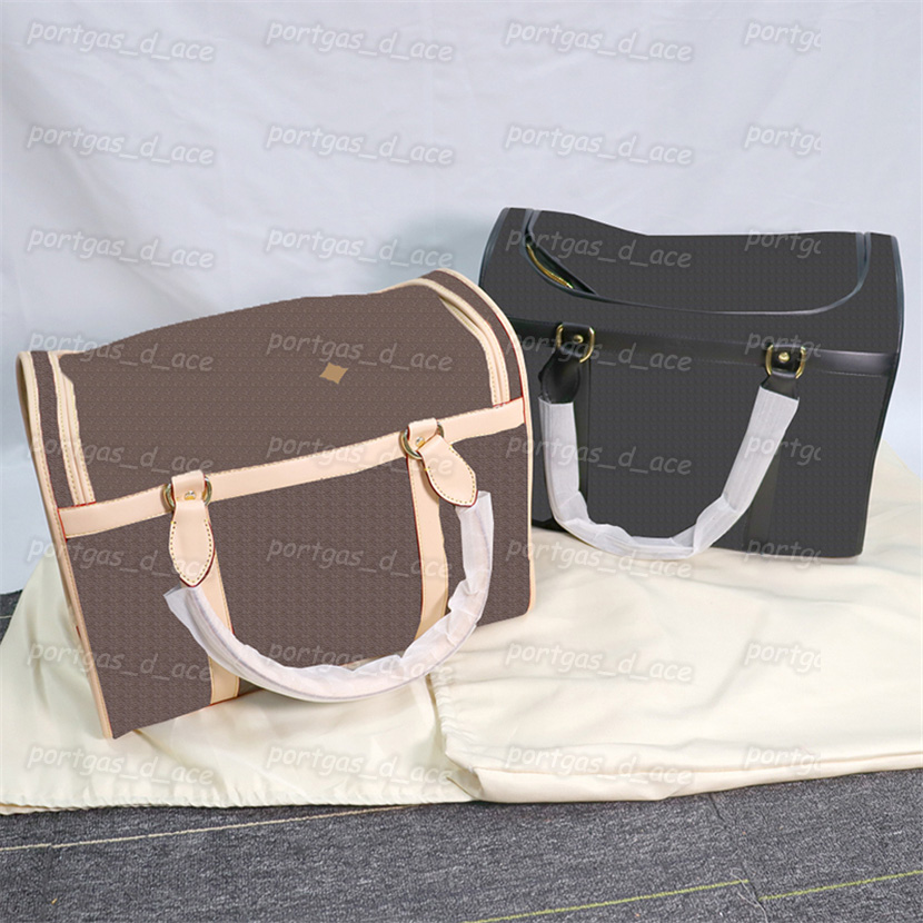 PU Leather Dogs Carrier Engraved Name Leather Pets Carrying Bags Breathable Flight Case Outdoor Dog Bag Cat Car Box For Bulldog Teddy Schnauzer Chihuahua