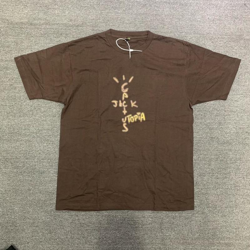 22SS High Quality Graffiti Print Cactus Jack T Shirt Men Women EU Size 100% Cotton TRAVIS SCOTT Top Tees Fashion Summer Jaqueta, Brown
22SS High Quality Graffiti Print Cactus Jack T Shirt Men Women EU Size 100% Cotton TRAVIS SCOTT Top Tees Fashion Summer Jaqueta, Brown
