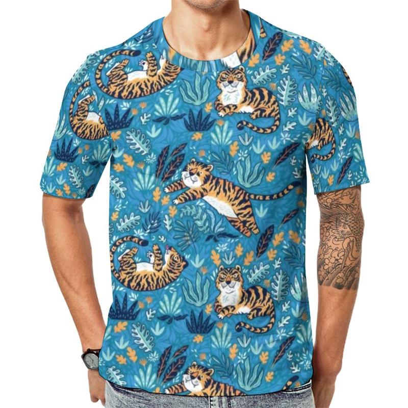 Men' T-Shirts Wild Tiger T Shirt Jungle Leaf Print Classic Shirts O-Neck Hippie Tshirt Summer Male Top Tees 4XL 5XL 6XLMen, Style-10
Men' T-Shirts Wild Tiger T Shirt Jungle Leaf Print Classic Shirts O-Neck Hippie Tshirt Summer Male Top Tees 4XL 5XL 6XLMen, Style-10