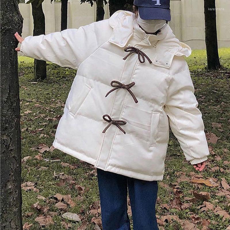 Women' Down & Parkas 2022 Women Simple Solid Hooded Female Cute Thick Warm Winter Coats Lady Bow Botton Short Outerwears Kare22, Black
Women' Down & Parkas 2022 Women Simple Solid Hooded Female Cute Thick Warm Winter Coats Lady Bow Botton Short Outerwears Kare22, Black
