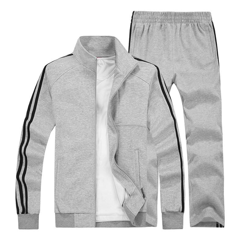 Men's Tracksuits 2022 Casual Tracksuit Men Big Size Sportsuits Sweatshirts Sportswear Zipper Coat+Pant Brand Clothing, D50 gray
Men's Tracksuits 2022 Casual Tracksuit Men Big Size Sportsuits Sweatshirts Sportswear Zipper Coat+Pant Brand Clothing, D50 gray