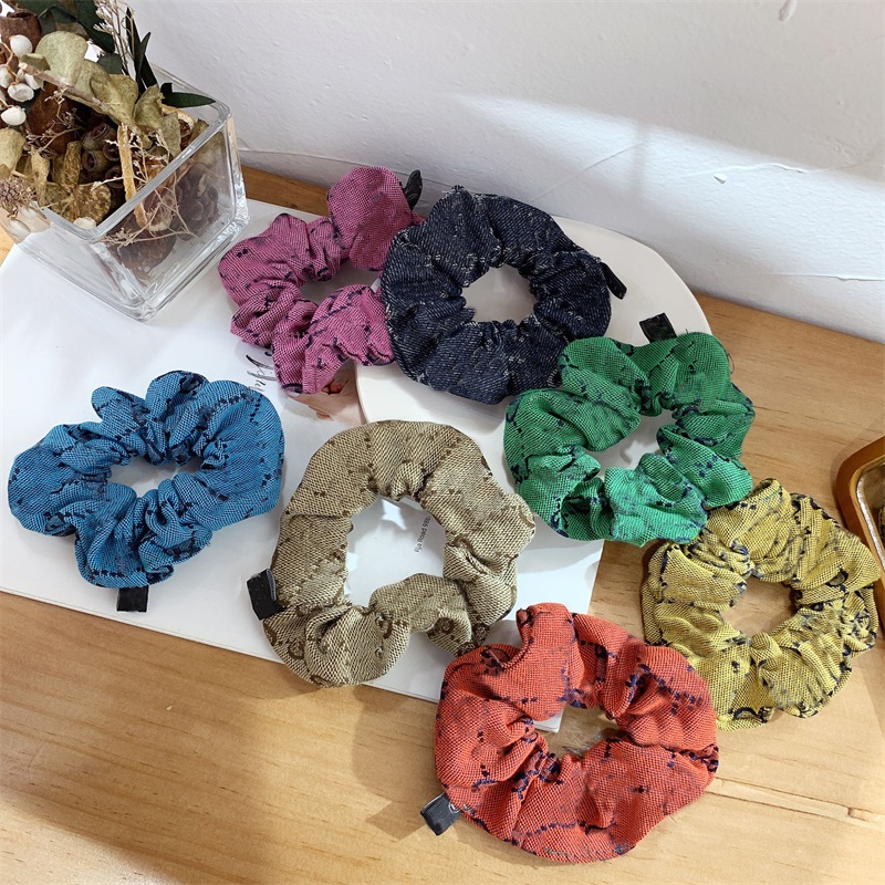Vintage Style Women Designer Letter Printing Hair Rubber Band Elastic HairRope Ponytail Holder Luxury Colours Large Intestine 53
Vintage Style Women Designer Letter Printing Hair Rubber Band Elastic HairRope Ponytail Holder Luxury Colours Large Intestine 53