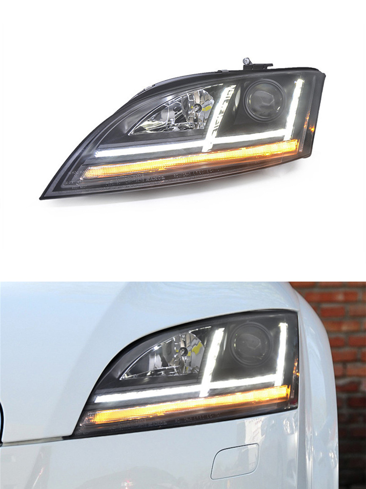 Car Styling Head Lamp For Audi TT Headlights 2006-2012 Headlight LED DRL Signal Lamp Hid Bi Xenon with AFS Auto Accessories
