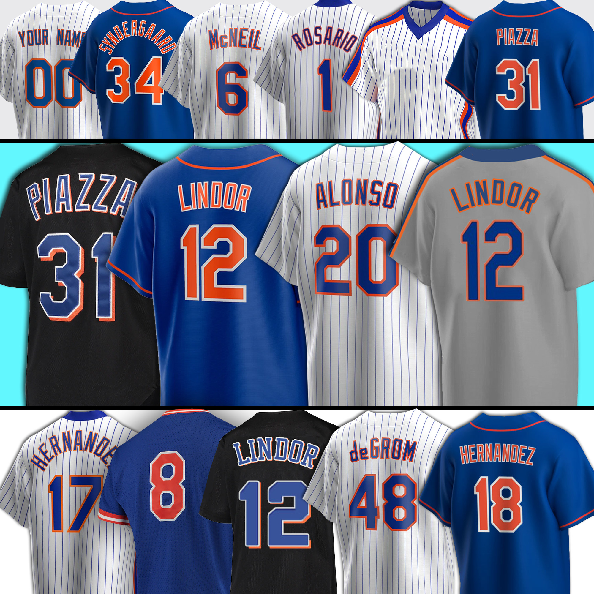 New 12 Francisco Lindor 20 Pete Alonso Baseball Jersey Jacob deGrom Keith Hernandez Mike Piazza JEFF MCNEIL Max Scherzer Eduardo Escobar Leiter, Women(da du hui) 
New 12 Francisco Lindor 20 Pete Alonso Baseball Jersey Jacob deGrom Keith Hernandez Mike Piazza JEFF MCNEIL Max Scherzer Eduardo Escobar Leiter, Women(da du hui)