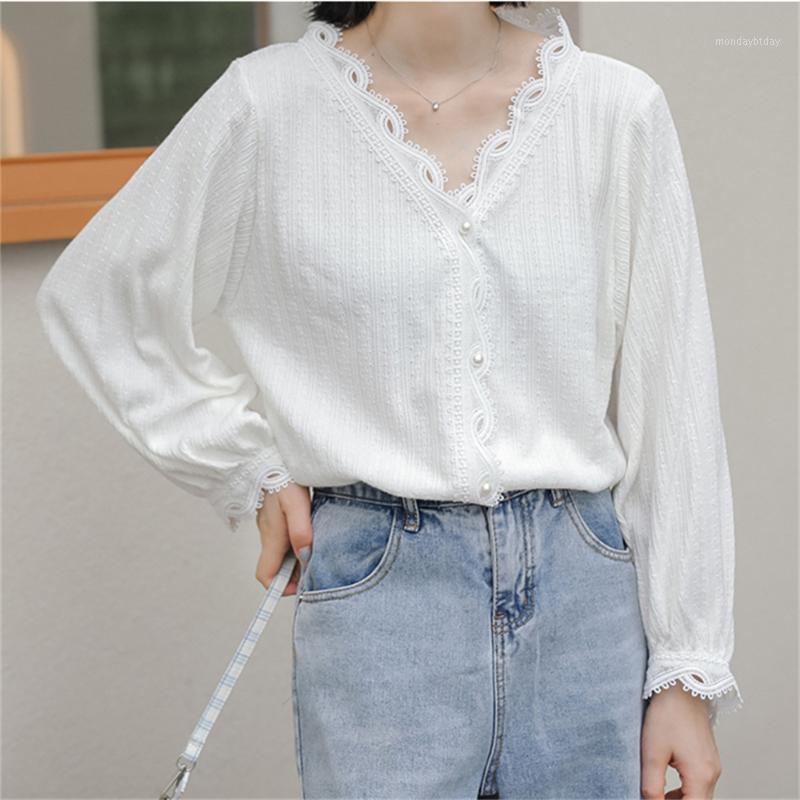 Women' Blouses & Shirts Alien Kitty Autumn Sweet Girls Pearl Buttons White Loose Plus Size 2022 Full Sleeves Fashion Chic Femme Tops
Women' Blouses & Shirts Alien Kitty Autumn Sweet Girls Pearl Buttons White Loose Plus Size 2022 Full Sleeves Fashion Chic Femme Tops