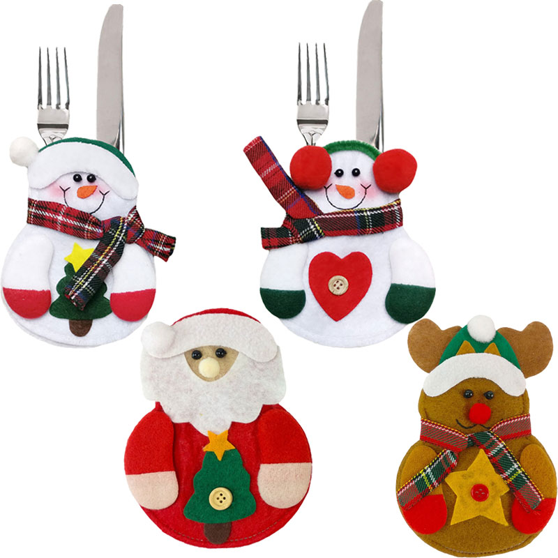 Christmas Santa Claus Knifes Forks Bag Silverware Holders Pockets Pouch Snowman Elk Xmas Party Decoration
Christmas Santa Claus Knifes Forks Bag Silverware Holders Pockets Pouch Snowman Elk Xmas Party Decoration