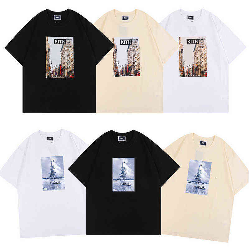 2022FW High Street INS Tide Brand Kith Men' T-shirts Classic Tower High-Rise Print Tee Men and Women Loose Couple T-shirt Round Neck, 7 apricot
2022FW High Street INS Tide Brand Kith Men' T-shirts Classic Tower High-Rise Print Tee Men and Women Loose Couple T-shirt Round Neck, 7 apricot