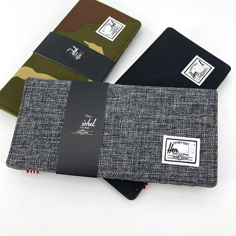 Brand Long Wallets Multi-card Holders Canvas Horizontal Simple Purse European and American, Grey
Brand Long Wallets Multi-card Holders Canvas Horizontal Simple Purse European and American, Grey