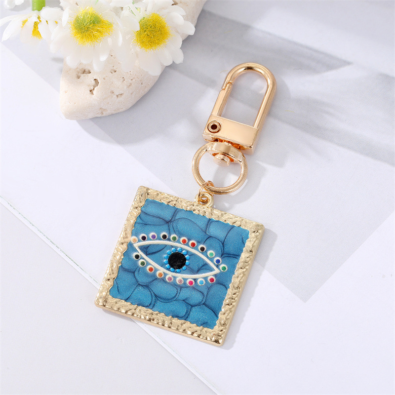 Colorful Enamel Evil Eye Keychains Car Bag Decorate Key Chain