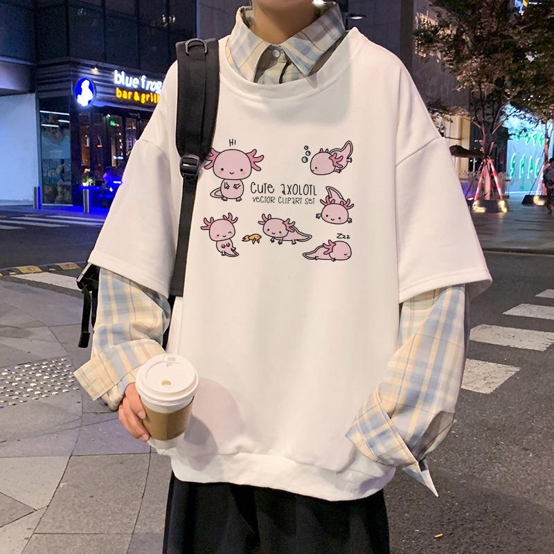 Women's Hoodies & Sweatshirts Kawaii Axolot Printed Fashion Oversized Hoodie Women Anime Cartoon Long Sleeve Casual Cute Manga Top Female, Y385
Women's Hoodies & Sweatshirts Kawaii Axolot Printed Fashion Oversized Hoodie Women Anime Cartoon Long Sleeve Casual Cute Manga Top Female, Y385