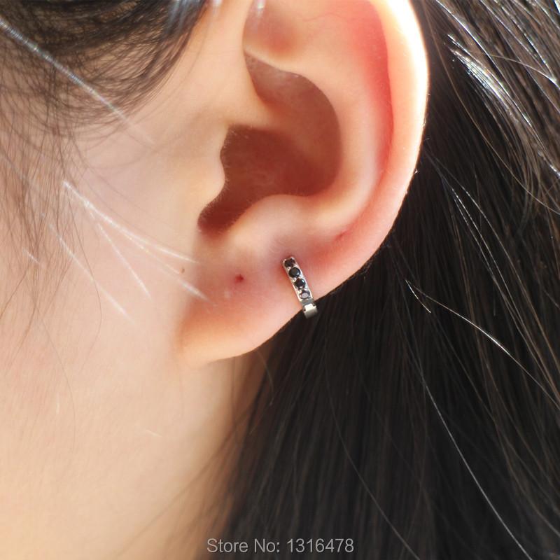 Hoop & Huggie Sterling Silver Earring Fashion Small Zircon Ear Bone Ring Row Buckle White Black Simple Girl Boy JewelryHoop
Hoop & Huggie Sterling Silver Earring Fashion Small Zircon Ear Bone Ring Row Buckle White Black Simple Girl Boy JewelryHoop