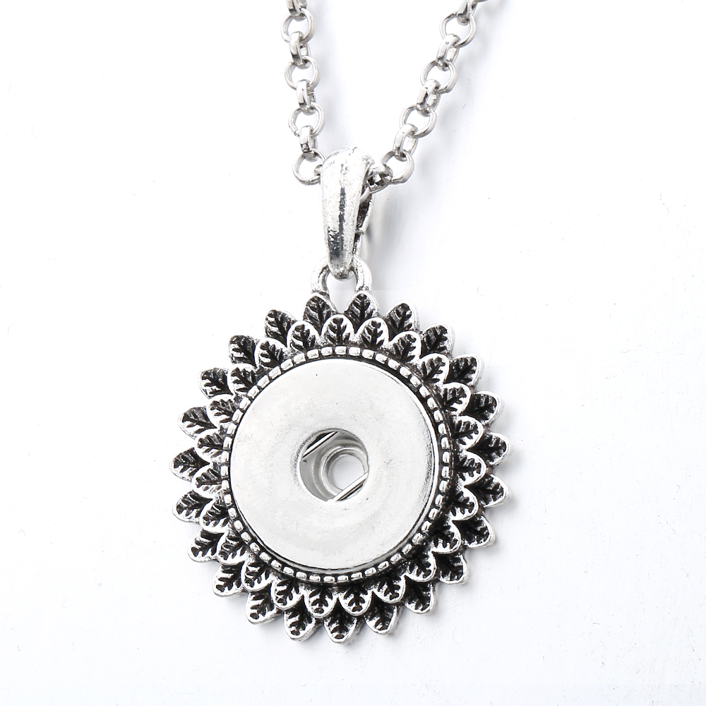 New Styles Snap Button necklace 18MM Ginger Snaps Buttons Tree butterfly Charms Necklaces for women jewelry