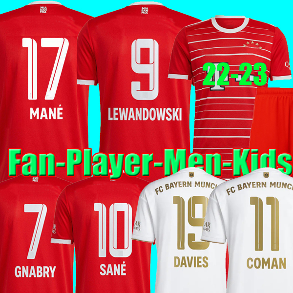 MANE #17 soccer jerseys 22 23 LEWANDOWSKI SANE KIMMICH MUNICH COMAN MULLER DAVIES football shirtS Men AND Kids sets kit 2022 2023 top thailand quality uniform, 2023 fans home
MANE #17 soccer jerseys 22 23 LEWANDOWSKI SANE KIMMICH MUNICH COMAN MULLER DAVIES football shirtS Men AND Kids sets kit 2022 2023 top thailand quality uniform, 2023 fans home