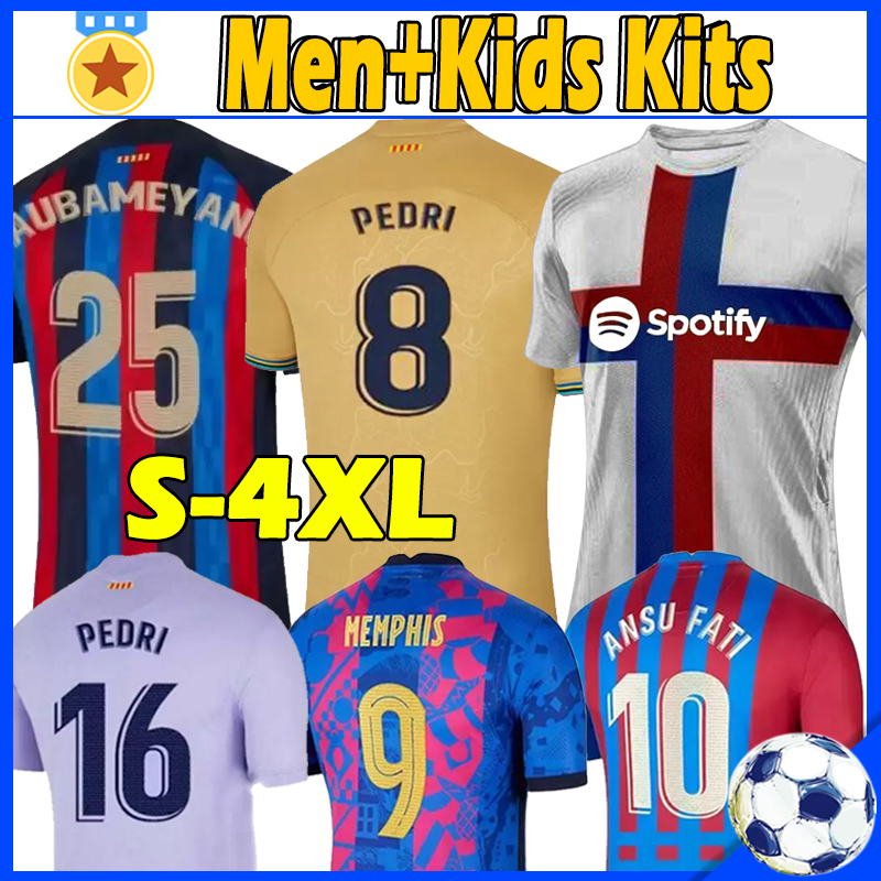 ANSU FATI Camisetas de football soccer jersey 2021 2022 2023 PEDRI F. DE JONG MEMPHIS FERRAN DEST S.ROBERTO PIQUE SERGIO BRAITHWAITE 21 22 23 Men Shirt Kids Kit Uniforms, 21-22 away patch
ANSU FATI Camisetas de football soccer jersey 2021 2022 2023 PEDRI F. DE JONG MEMPHIS FERRAN DEST S.ROBERTO PIQUE SERGIO BRAITHWAITE 21 22 23 Men Shirt Kids Kit Uniforms, 21-22 away patch